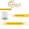 Sweet Led Ceiling Spotlight IP44 Flat Bathroom Aluminium Mounting Frame