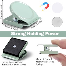 Yaocom 10 Pcs Outdoor Curtain Magnets Closure, Plus Size Magnetic Curtain Clips Metal Magnets for Indoor Outdoor Curtains Prevent Light Leaking for Patio, Mosquito, Cabana, Gazebo(Green)