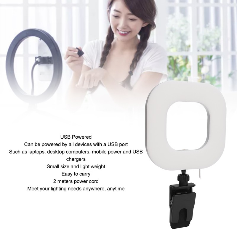 USB Video Light 10 Brightness Level 5 Color 1500lm 72