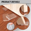 8 Pieces Furniture Foot Spacers, Clear Plastic Spacers, Furniture Fixing