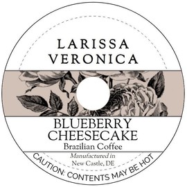 Blueberry Cheesecake Brazilian Coffee (Single Serve K-Cup Pods) (Gourmet, Naturally Flavored, Whole Coffee Beans) (12 pods, ZIN: 571458) - 2 Pack