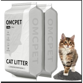 Mineral Cat Litter 15.8 lbs / 7.2 kg,Premium Bentonite Cat Litter Sodium-Based,Rose Scent Odor Control, Dust-Free, Strong Durability for All Self-Cleaning Litter Box