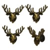 brandname SCRTB Deer Head Knobs 4 Pcs Cute Deer Head
