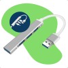 Extensor Hub Usb 3.0 De 4 Puertos Y Alta Velocidad