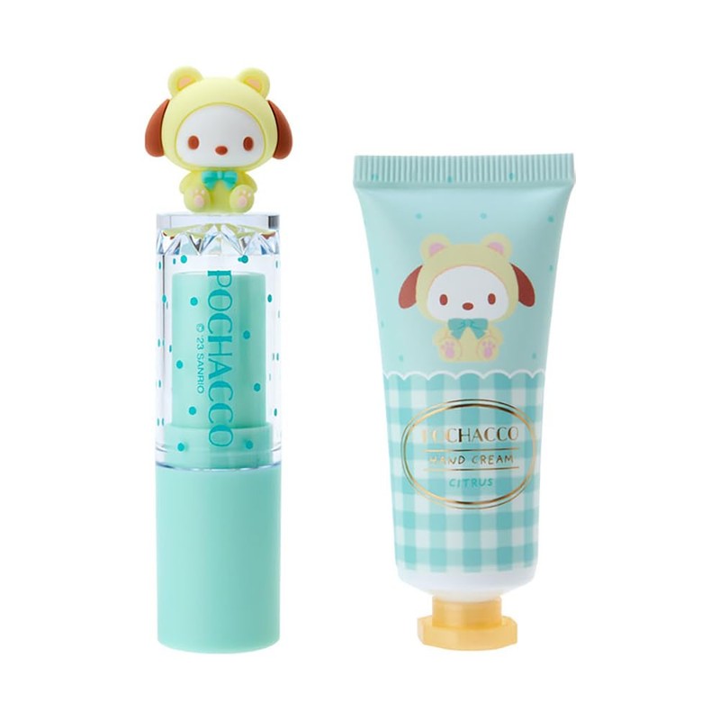 Sanrio 331741 Pochacco Lip Balm & Hand Cream Set (Bear