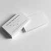 ITZAMNA your next Appointment Card Minimalist design 100 white