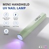 AIRSEE Mini Handheld UV Light for Gel Nails,Portable Rechargeable Nail