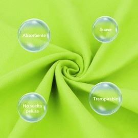 Yostyle Toallas de Microfibra, 3pcs-Toalla de Viaje Deportiva Absorbente, Toalla Secado Rápido Grande Ligera y Suave, con Bolsa Portátil, Toallas para Natacion, Gym, Playa, Baño (Verde)