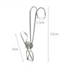 15xStainless Steel Clothes Pegs Hooks Long Tail Clip Hanging Clips