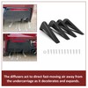 YUOQDKE C7 Rear Bumper Lower Air Diffuser Fins Carbon Fiber