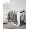 Penguin Home Solid Sherpa Blanket, Microfiber Throw for All Season,