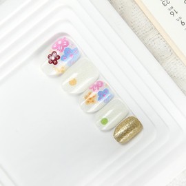 Cute Press on Nails for Kids,Girls Trendy Stuff Fake Nail Kit for Ages 3-12, Pre-glue Glitter Short Acrylic Nail Stick on Nails, Great for Girl Birthday Gifts, Parties&Makeovers Decoration