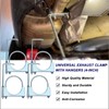 4" Universal Exhaust Clamp With Hanger, Muffler Hanger, 4 Pack