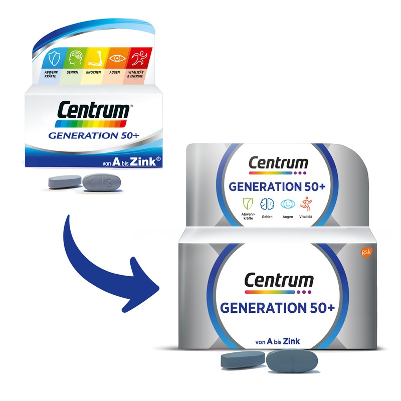 Centrum Generation 50+ - High Quality Micro-Nutrient Supplement - For