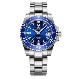 ADDIESDIVE Automatic Diver Watches for Men NH35A/8215 Movement Sapphire Rotating Bezel Luminous 200 M Waterproof Easy to Read with Large Number Mens Diver's Watch, blue 2505
