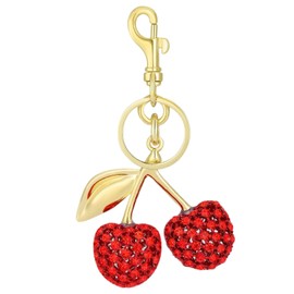 Cherry Keychain Bag Charms Purse, Exquisite, Fashionable, Women Cute Bag Accessories, Car Key Chains, Gifts for Women