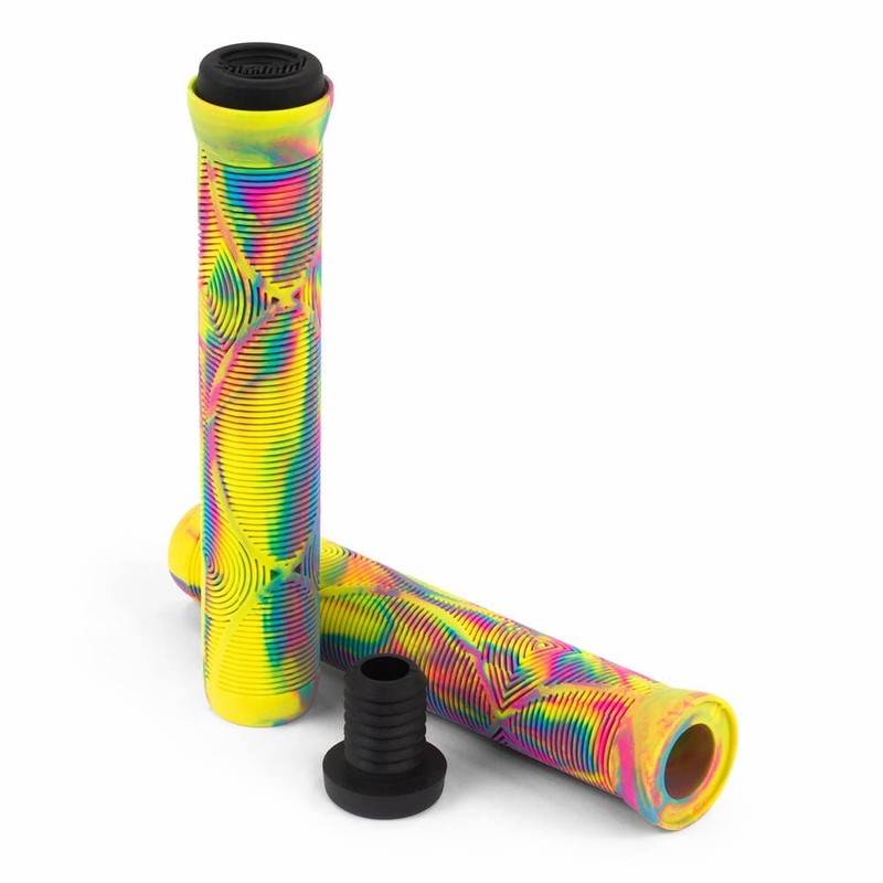 Slamm Scooters Team Swirl Bar Grips - Arctic (Multi-Colour) -