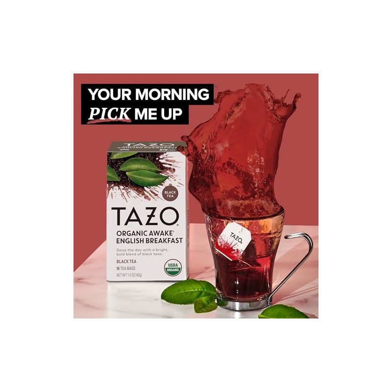 TAZO Organic Awake English Breakfast Black Tea Bags - Bold