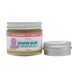 DIAPER COMBO - Natural Diaper Balm for Everyday Use + Mad Rash Balm with Non-Nano Zinc Oxide for More Serious Diaper Rash (travel size) | Vegan | Calendula | Plastic Free