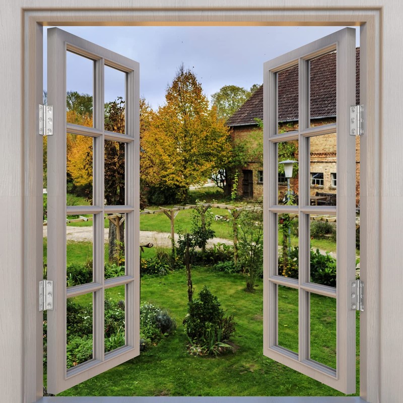 goldenwarm HY4432SNB2-10Pack DE Door Hinge, Silver, 10 Stücke