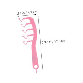 BIUDECO Anti-Static Wide Tooth Comb Set of 4 Z-Shaped Detangling Comb for Wet Hair Portable Scalp Massager for Women and Men for Home and Travel