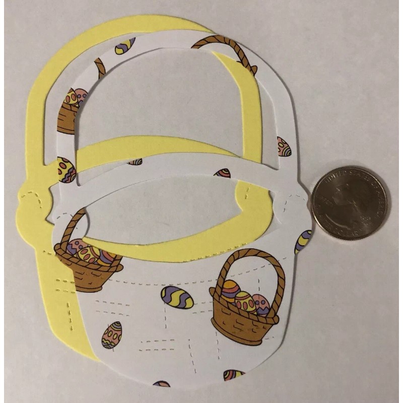 Craft-N-Shed • Handmade EASTER BASKET LG.Die-Cuts (4pc)Approx.4-