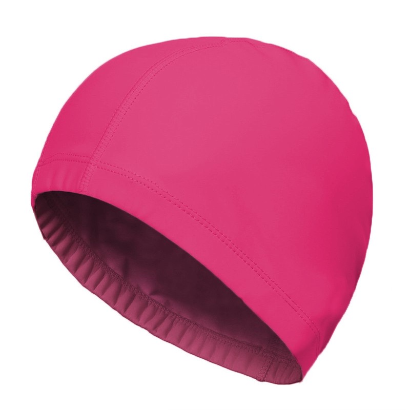 CENZICOM Man Women Pure Color Nylon Spandex Fabric Swim Cap