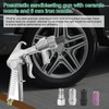 Sandblasting Gun 6-Piece Set Compressed Air, Ceramic Nozzle, Iron Nozzle,