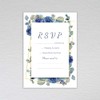 Webspectations Pack of RSVP Cards: Navy Rose with Dusty Blue