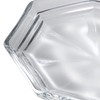 Mizusaki Glass MKG-218013 Tiered Octagonal Plate, Approx. 5.1 inches (13