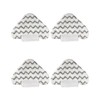 4 Pack Steaming Mop Replacement Pads Triangle for Shark Lift-Away