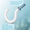 70 Pieces of 1 Piece White Ceiling Hook Kit, 6