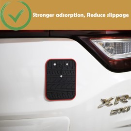 Protector de arañazos de coche para portabicicletas de maletero, almohadillas para orejas de silicona antideslizantes antigolpes, almohadillas para orejas protectoras de pintura de coche, patrón de neumáticos de coche, antideslizante, accesorios para por