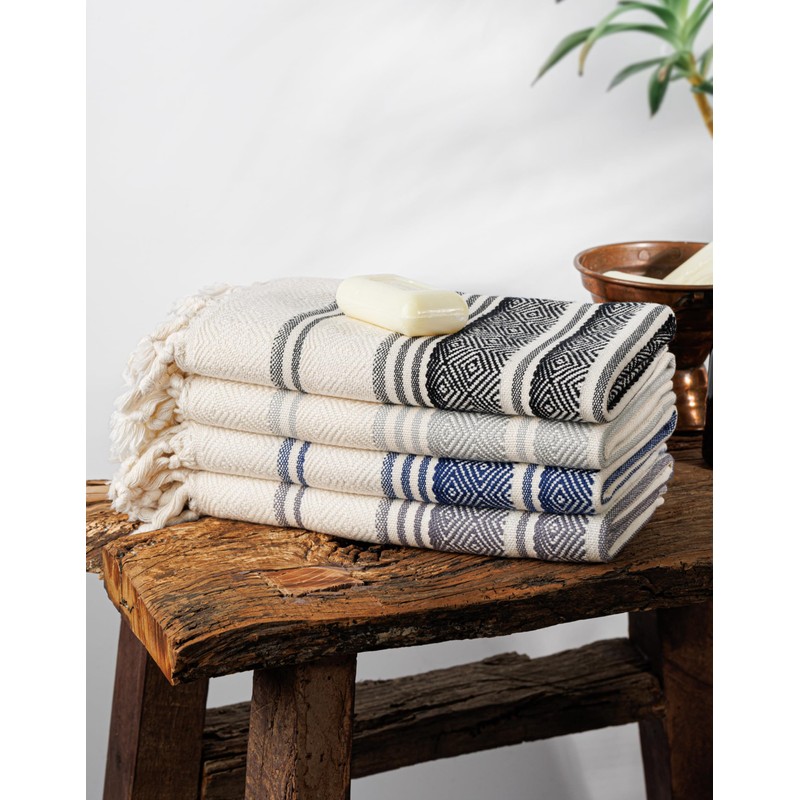 DEMMEX Certified Organic & Oeko-TEX Turkish Cotton Hand Towels -