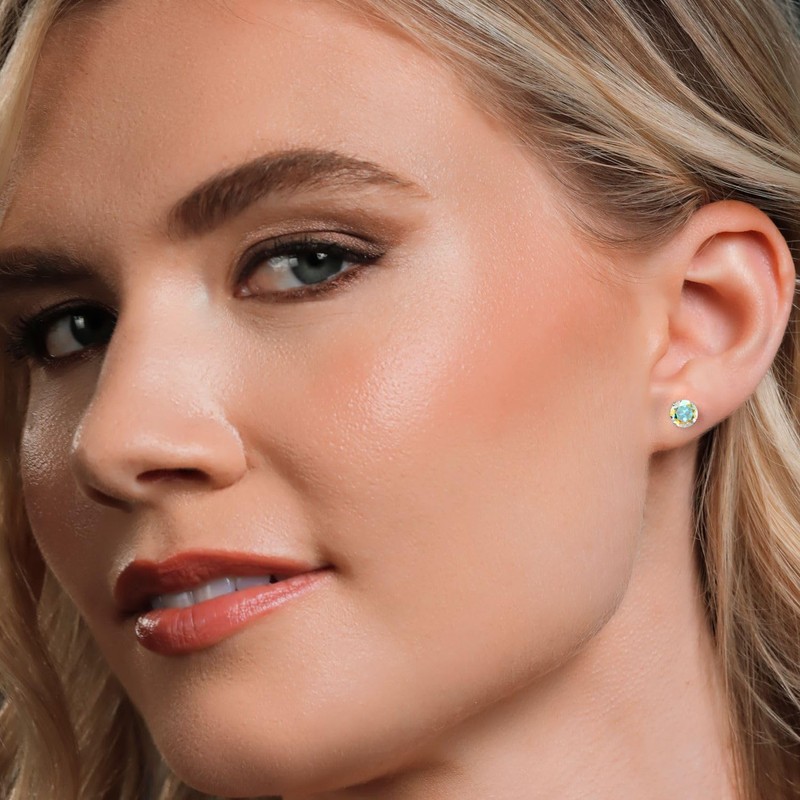 Gem Stone King 2.00 Cttw Round 6MM Mercury Mist Mystic