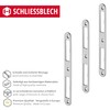 Gedotec Strike Plate Stainless Steel | 1 Piece Inlet Strike