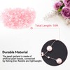 HERCHR Pearl Garland Pink 10 m Table Decoration Wedding, Pearl