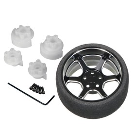 SP Deep Rim Steering Foil 6 Spokes [BK][Eagle Model][#3029-6S-BK]