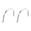 sourcing map 2Pcs Rigid Pipe Straps, 200mm(7.87") 304 Stainless Steel