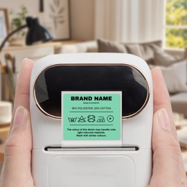 FINDAT Green Thermal Labels 40 x 30 mm Rectangular Waterproof Vinyl Printable Thermal Stickers for Barcode Office Home Compatible with M110 M220 T50M Label Printer Pack of 300