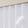 OVZME Stall Fabric Shower Curtain Set - 36x72, Waffle Weave