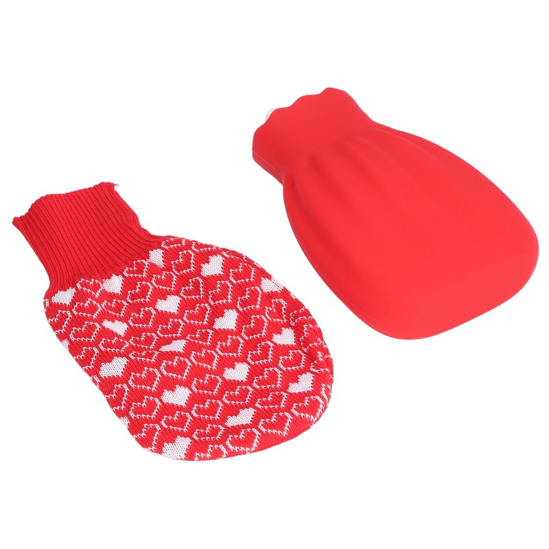 Hot Water Bottle Silicone Explosion Proof Hot Water Bag with