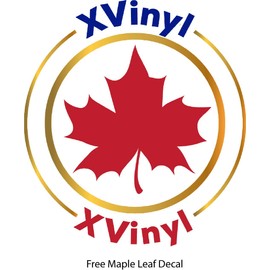 Oracal 631 Matte White Removable Craft Vinyl (12" x 10 ft roll)- Bonus Maple Leaf Decal