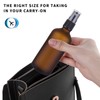 Botella de cristal ámbar esmerilado para aceites esenciales, paquete de