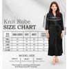 NY Threads Ladies Luxury Lightweight Soft Polycotton Knit Dressing Gown,