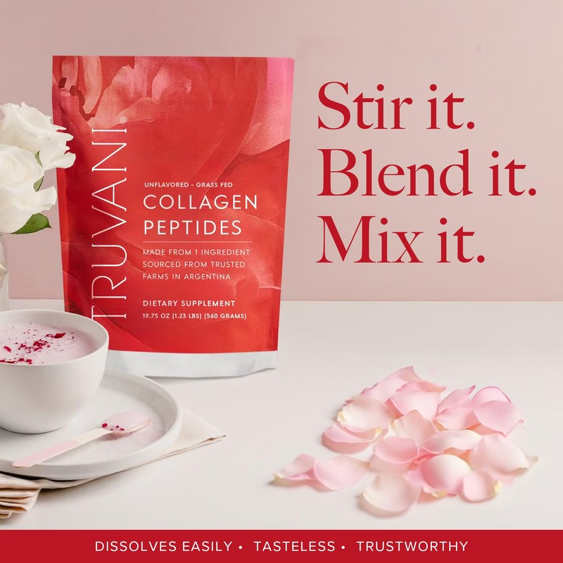 Truvani Hydrolyzed Collagen Peptides | Unflavored | 28 Servings |