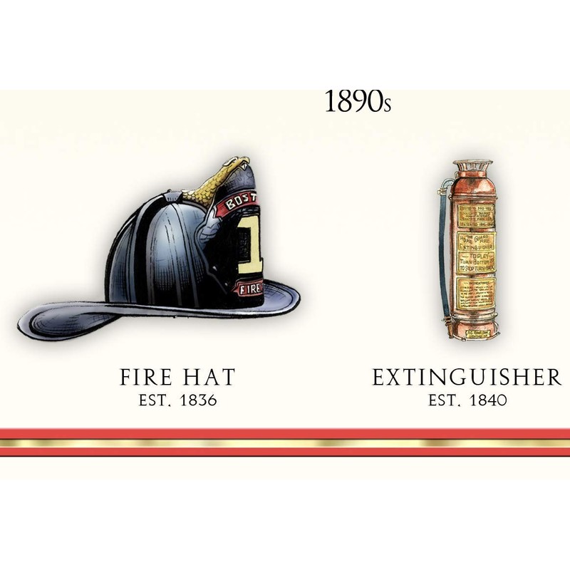 History of the American Firefighter Print - 11 3/4" By