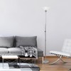 Simple Designs LF1011-SLV-LB 70" 1 Light Stick Torchiere Floor Lamp