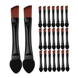 FOMIYES 50pcs Double Ended Eyebrow Brush Portable Angled Eyeshadow and Spoolie Brush for Convenient Travel Touchups Soft Skin Friendly Makeup Tool for Effortless Eye Shadow Blending