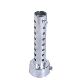 Exhaust Silencer Pipe, Universal Motorcycle Exhaust Socket DB Killer Silencer Silencer Wall Insert Silver (45 mm)